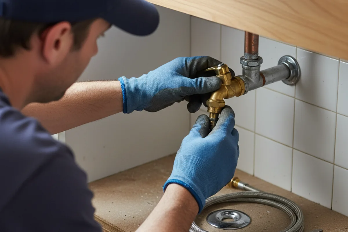 Shutoff valve and fitting work during Faucet and Fixture Repair in Gloucester Point